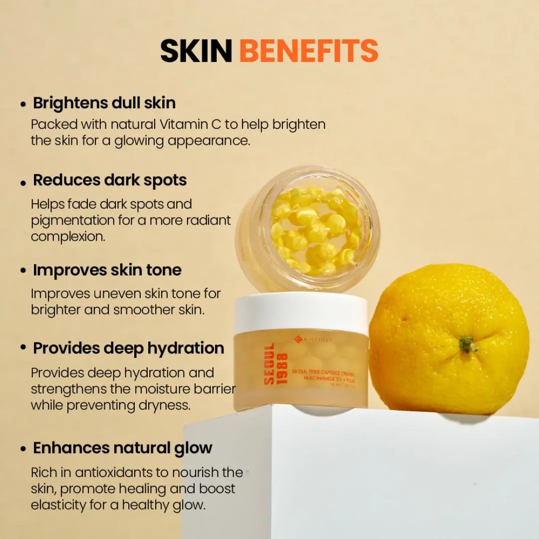 K-Secret - SEOUL 1988 Capsule Cream : Niacinamide 5% + Yuja K-Secret