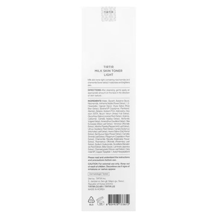 TIRTIR - Milk Skin Toner 150ml