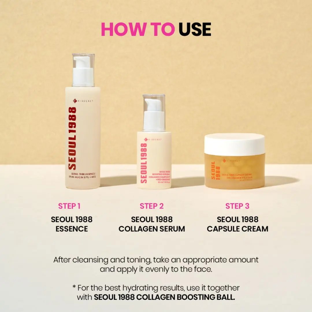 K-Secret - Seoul 1988 Boosting Serum: Collagen Complex 7 + Red Ginseng K-Secret