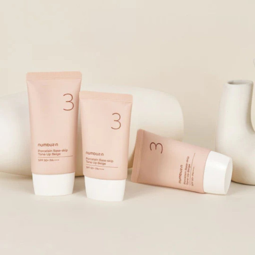 Numbuzin No.3 Porcelain Base-skip Tone Up Beige 50ml