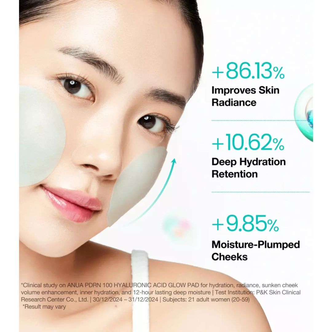 Anua - PDRN 100 Hyaluronic Acid Glow Pad (60 Pads, 180ml)