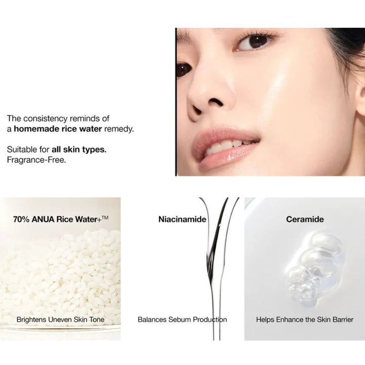 ANUA - Rice 70 Glow Milky Toner 250ml