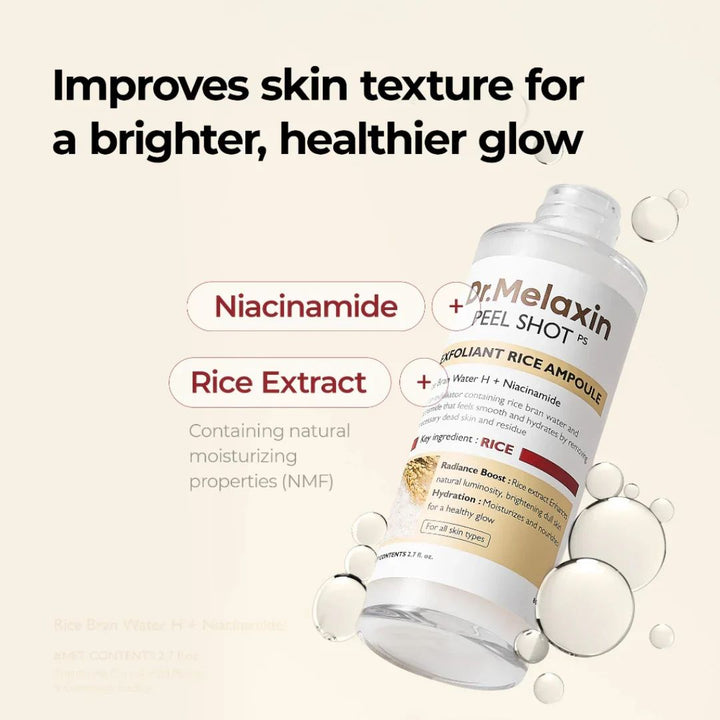 Dr. Melaxin - Peel Shot Exfoliating White Rice Ampoule 80ml
