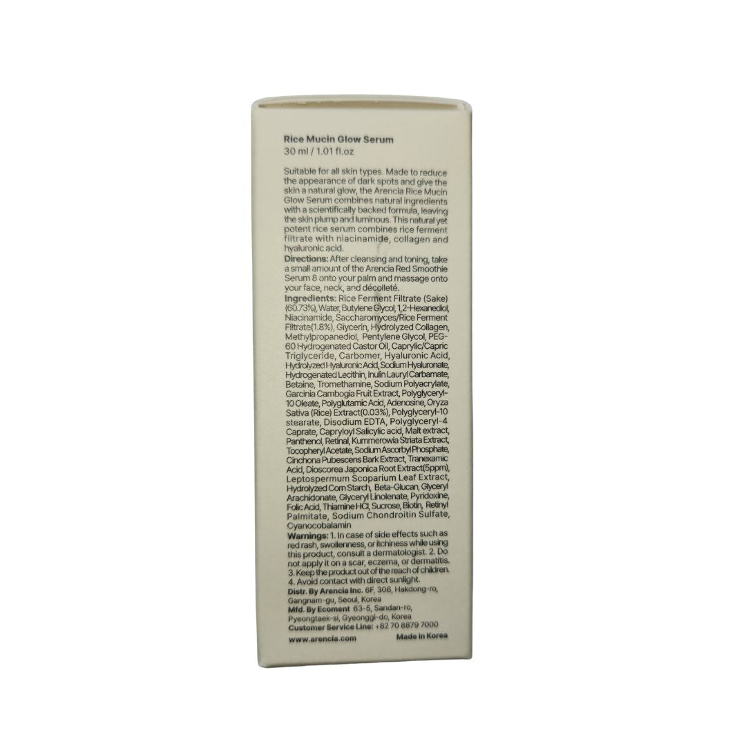 Arencia - Rice Mucin Glow Serum 30ml