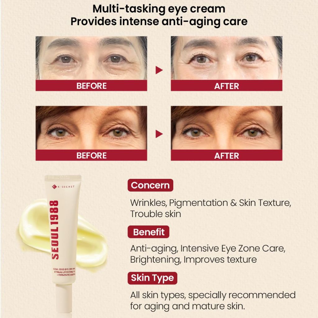 KSECRET - SEOUL 1988 Eye Cream: Retinal Liposome 4 Percent + Fermented Bean 30ml