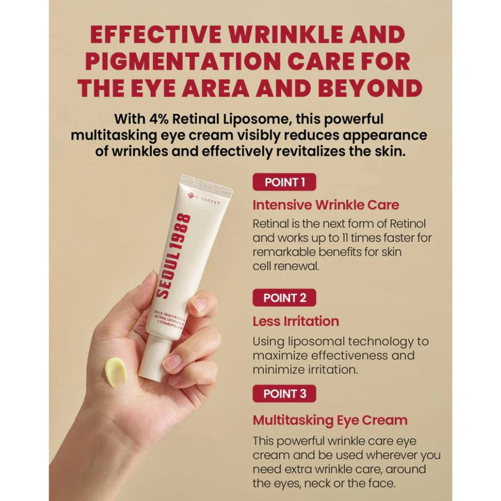 KSECRET - SEOUL 1988 Eye Cream: Retinal Liposome 4 Percent + Fermented Bean 30ml