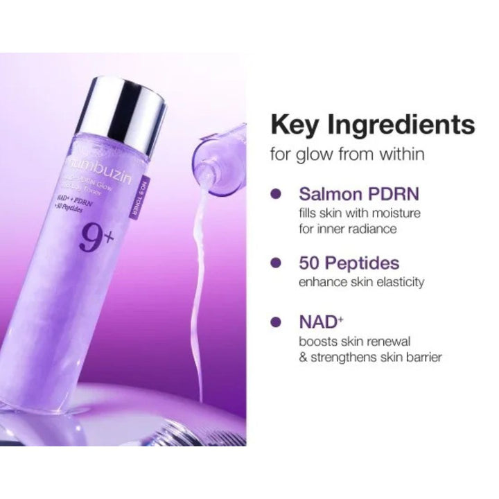 NUMBUZIN - No.9+ NAD+ PDRN Glow Boosting Toner 150ml