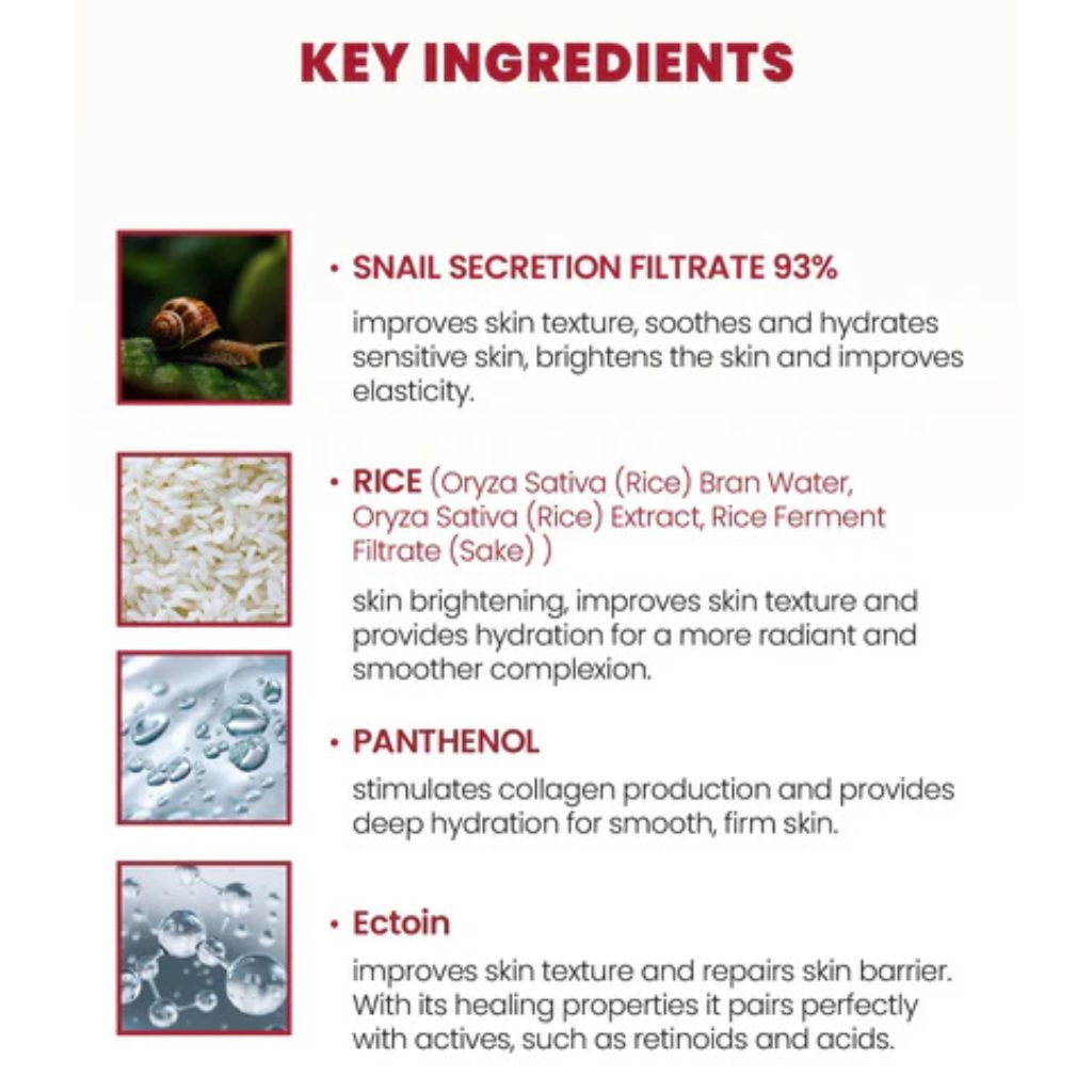 KSECRET - SEOUL 1988 Cream: Snail Mucin 93 Percent + Rice 50ml
