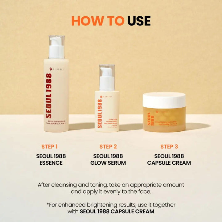 K-Secret - SEOUL 1988 GLOW SERUM : NIACINAMIDE 15% + YUJA K-Secret