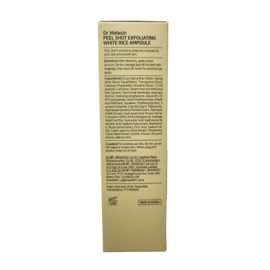 Dr. Melaxin - Peel Shot Exfoliating White Rice Ampoule 80ml