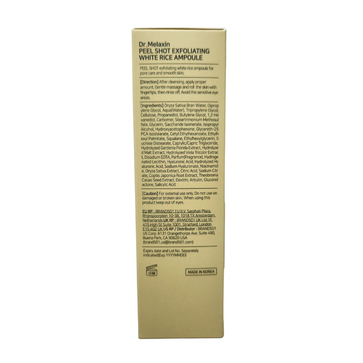 Dr. Melaxin - Peel Shot Exfoliating White Rice Ampoule 80ml
