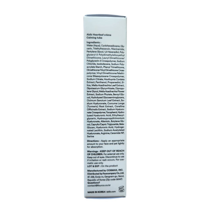 Abib Heartleaf Crème Calming Tube 30ml