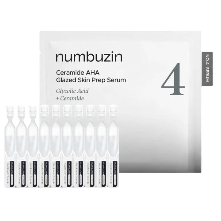 Numbuzin No.4 Ceramide AHA Glazed Skin Prep Serum Mini Kit 1.3ml*10EA