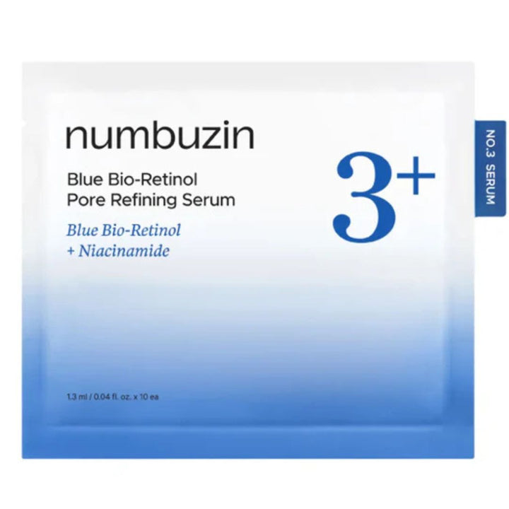 Numbuzin No.3 Blue Bio-Retinol Pore Refining Serum 1.3ml*10ea