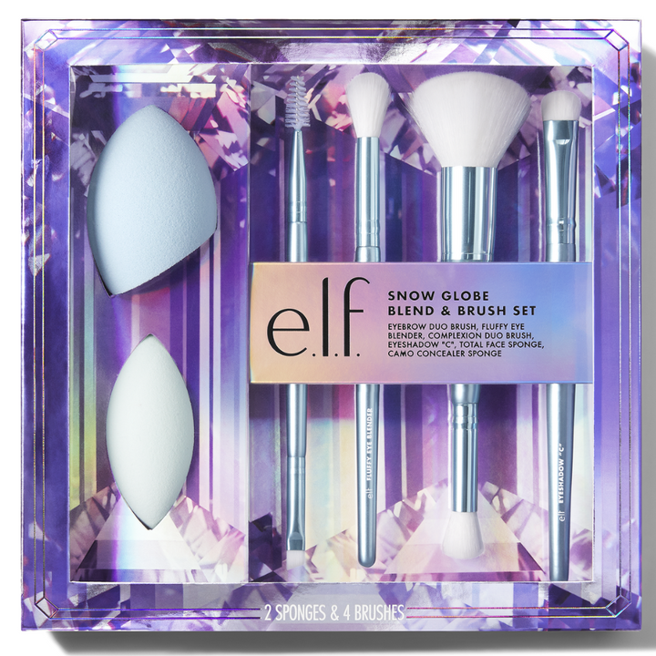 e.l.f. Snow Globe Blend & Brush Set – Limited Edition Holiday Collection
