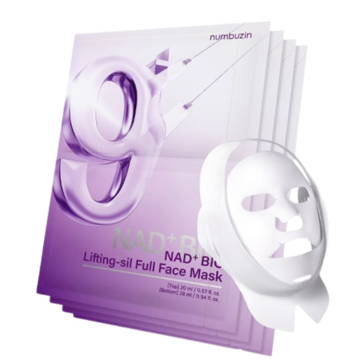 Numbuzin No.9 NAD Bio Lifting-sil Full Cover Facial Mask 20ml+28ml*4ea