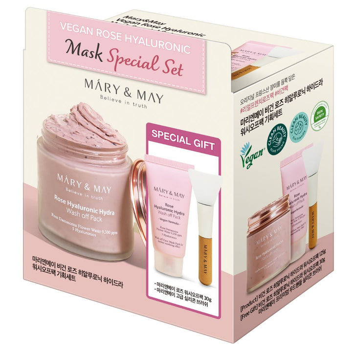 Mary&May Vegan Rose Hyaluronic Mask Special Set (125g+30g)