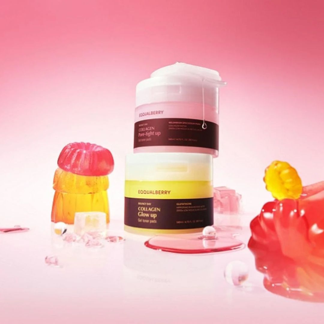 EQQUALBERRY - Collagen Glow Up Gel Toner Pads
