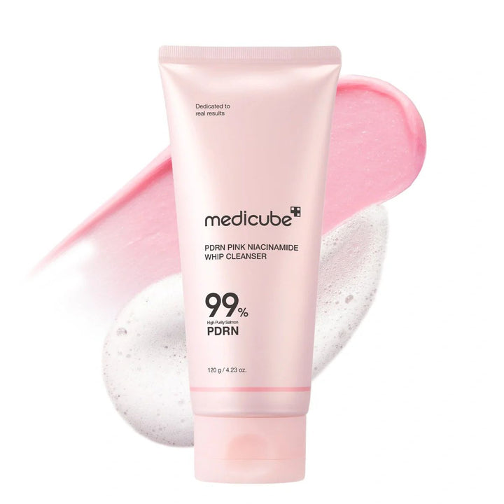 Medicube – PDRN Pink Niacinamide Whip Cleanser 120g