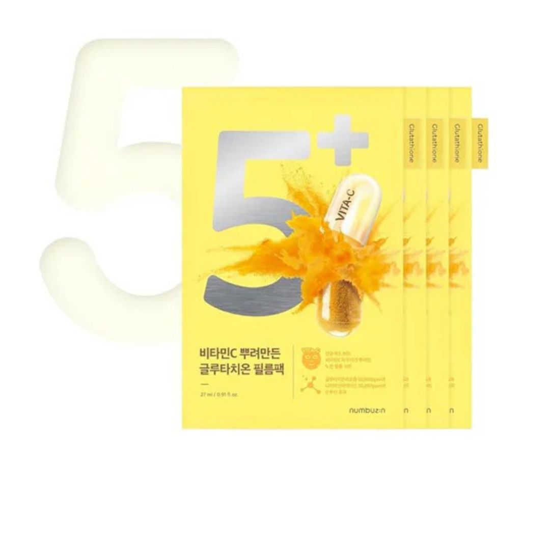 Numbuzin No.5 Glutathione Vitamin Concentrated Mask 5EA