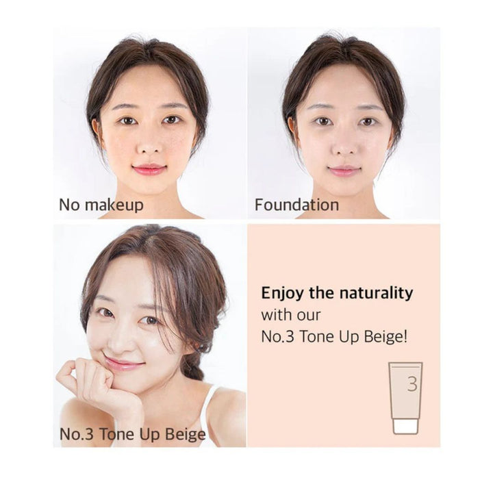 Numbuzin No.3 Porcelain Base-skip Tone Up Beige 50ml