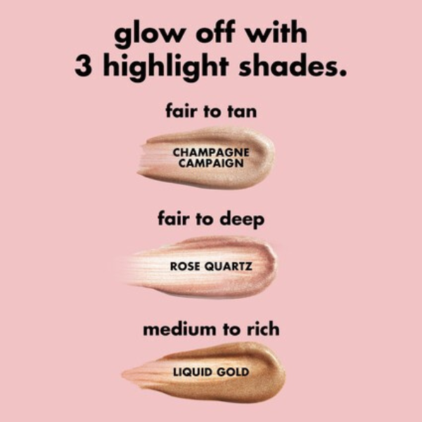 e.l.f - Halo Glow Highlight Beauty Wand - Liquid Gold - Gold for Medium Rich