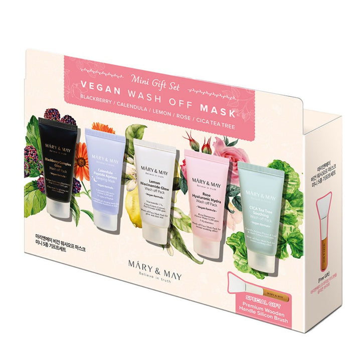 Mary&May Vegan Wash Off Mask Mini Gift Set (30g x5)
