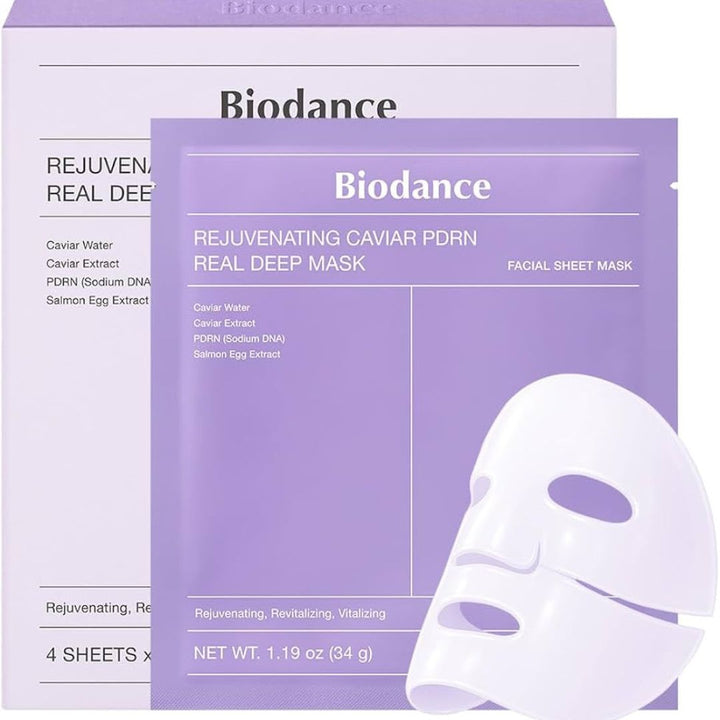 Biodance - Rejuvenating Caviar PDRN Real Deep Mask 1 Box 34g x 4ea
