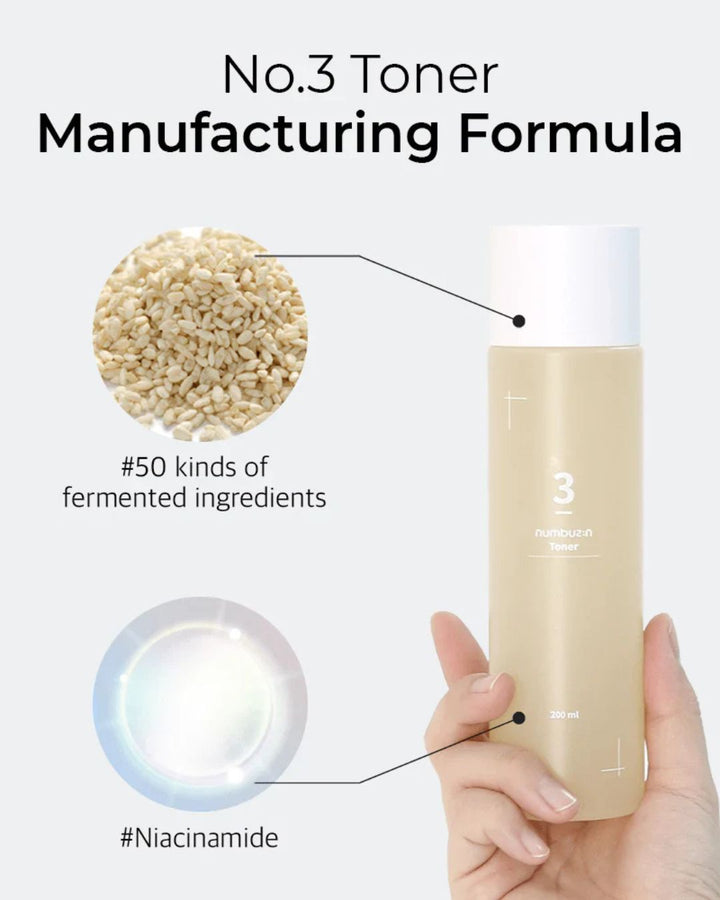NUMBUZIN - No.3 Super Glowing Essence Toner 200ml