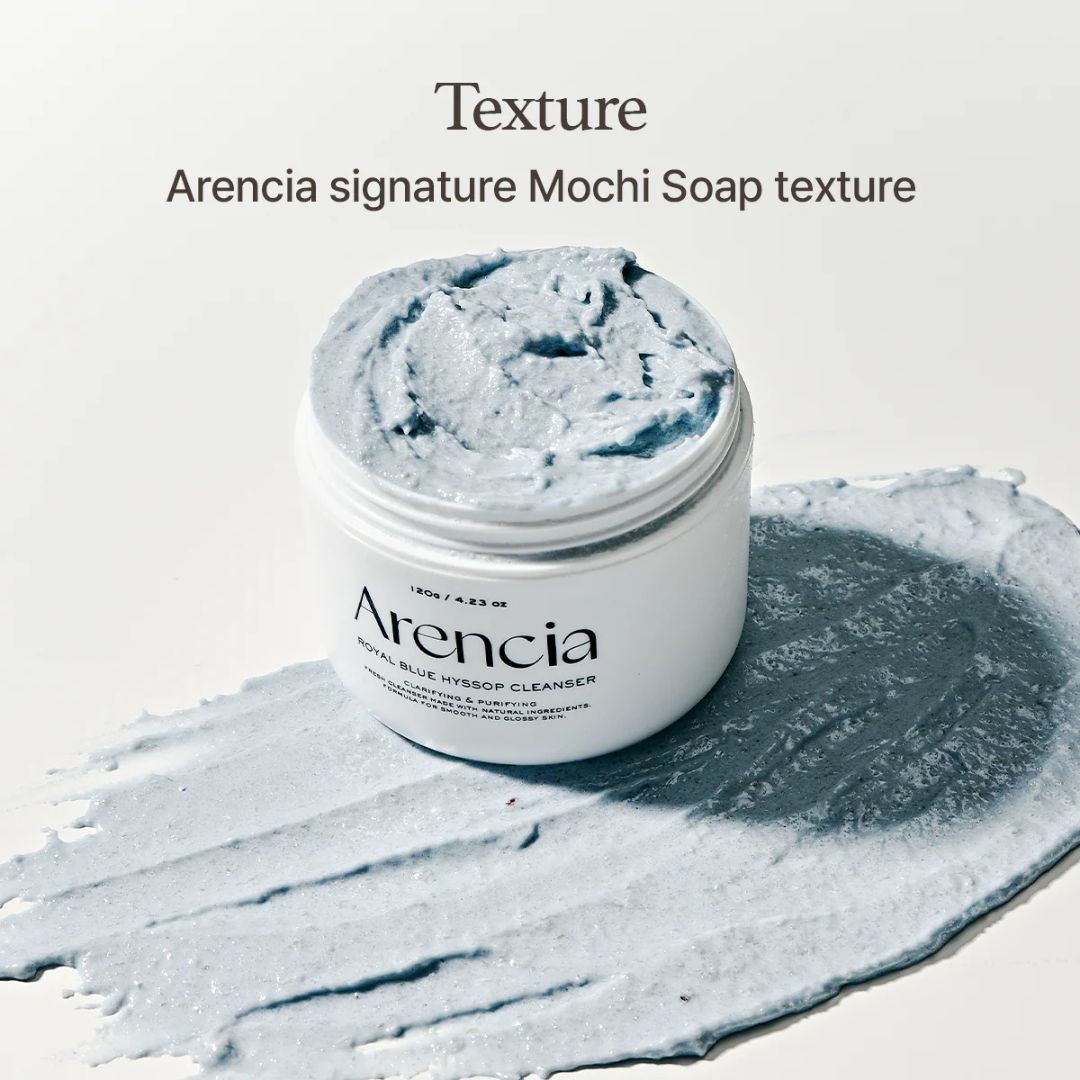 Arencia - Blue Hyssop Rice Mochi Cleanser 120g