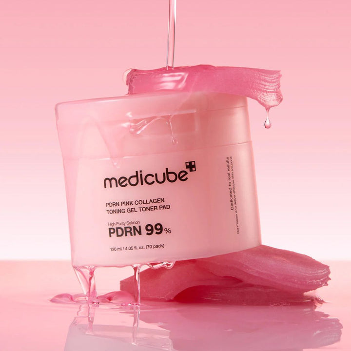 Medicube PDRN Pink Collagen Toning Gel Toner Pad 70ea