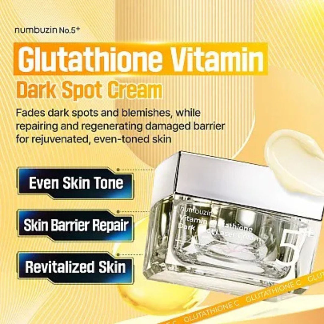 Numbuzin No.5+ Vitamin Glutathione Dark Spot Lase Cream 50ml