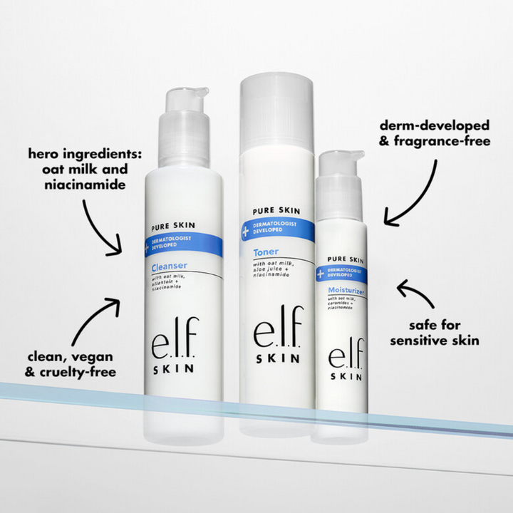 e.l.f. Pure Skin Toner – Hydrating & Soothing Fragrance-Free Toner