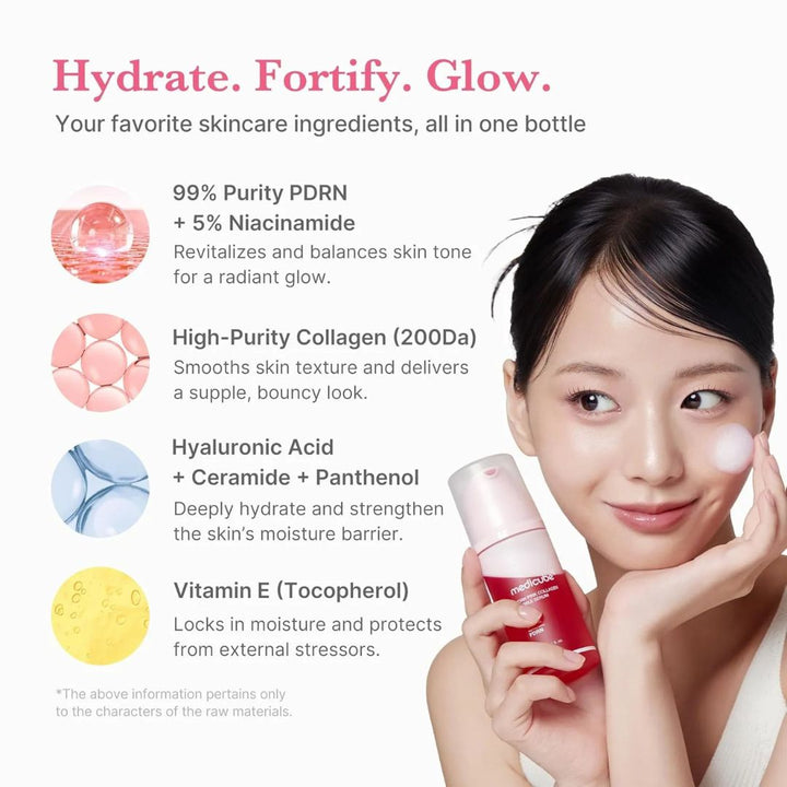 Medicube - PDRN Pink Collagen Bubble Serum 95ml