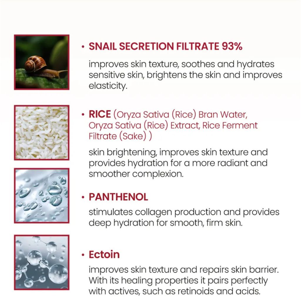 KSECRET - SEOUL 1988 Cream: Snail Mucin 93 Percent + Rice 50ml