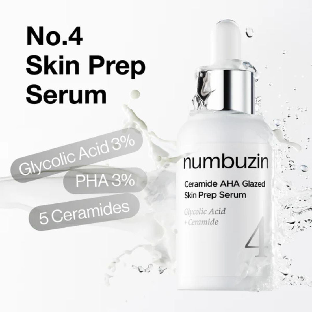 Numbuzin No.4 Ceramide AHA Glazed Skin Prep Serum Mini Kit 1.3ml*10EA