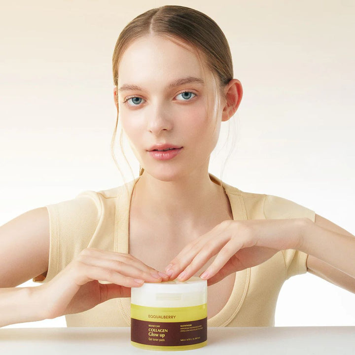EQQUALBERRY - Collagen Glow Up Gel Toner Pads