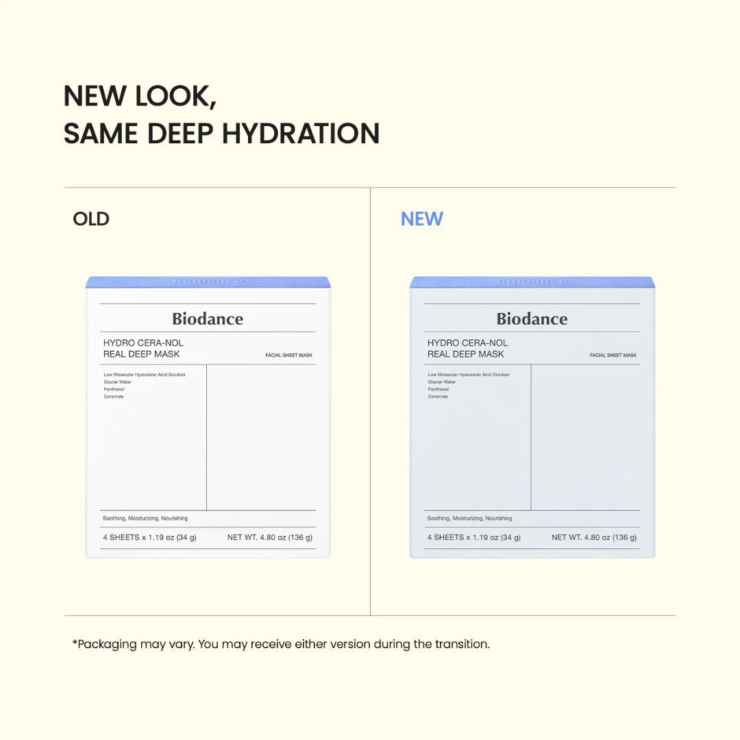 Biodance Hydro Cera-Nol Real Deep Beauty Mask 1Box (34g*4ea)