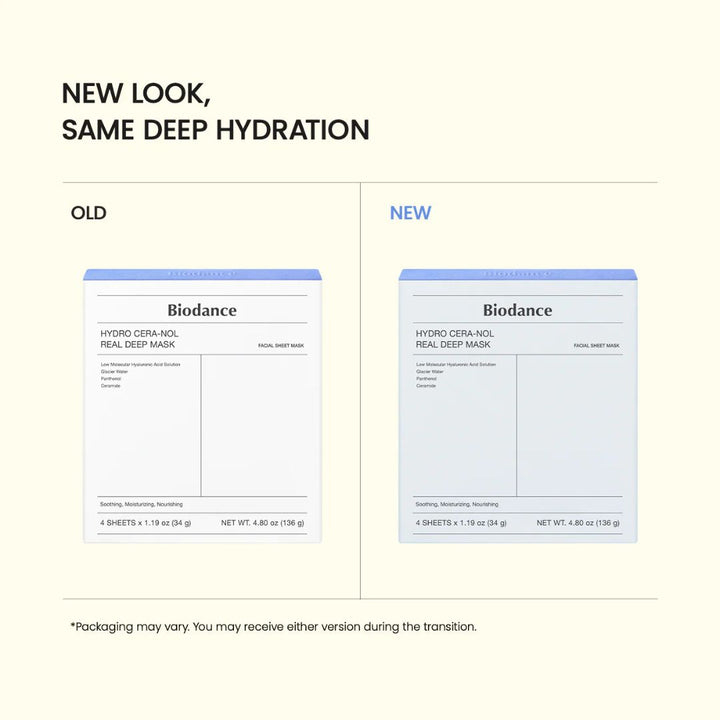 Biodance Hydro Cera-Nol Real Deep Beauty Mask 1Box (34g*4ea)