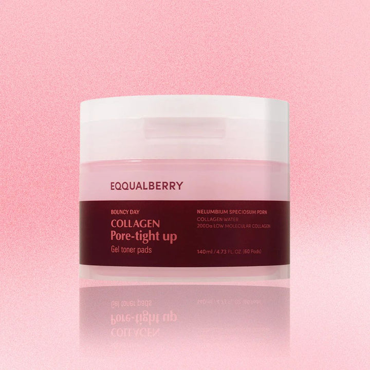 EQQUALBERRY - Collagen Pore-Tight Up Gel Toner Pads