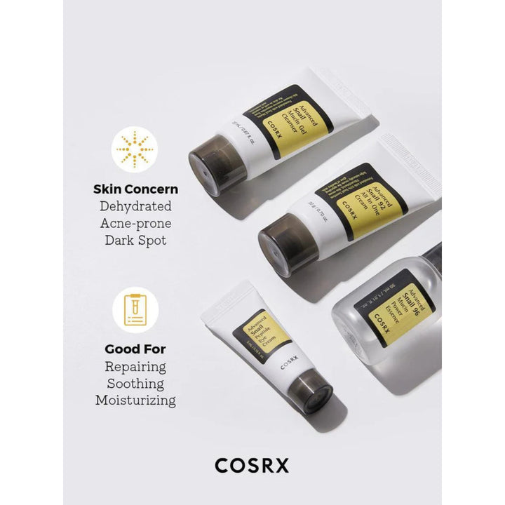 COSRX All About Snail Kit – Advanced Snail Kit (4-Piece Travel Set)