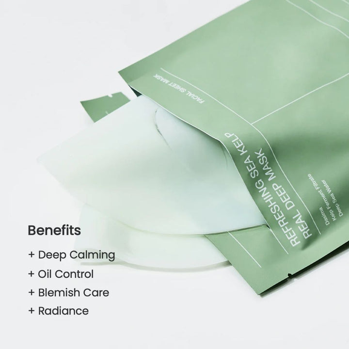 Biodance Refreshing Sea Kelp Real Deep Beauty Mask 1xBox (34g*4ea)