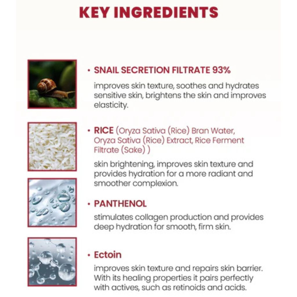 KSECRET - SEOUL 1988 Essence: Snail Mucin 97 Percent + Rice 100ml