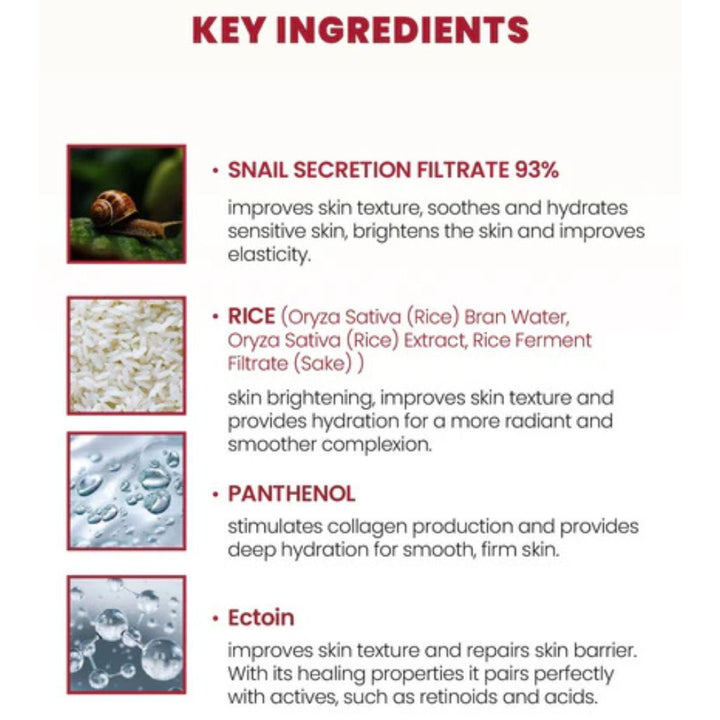 KSECRET - SEOUL 1988 Essence: Snail Mucin 97 Percent + Rice 100ml