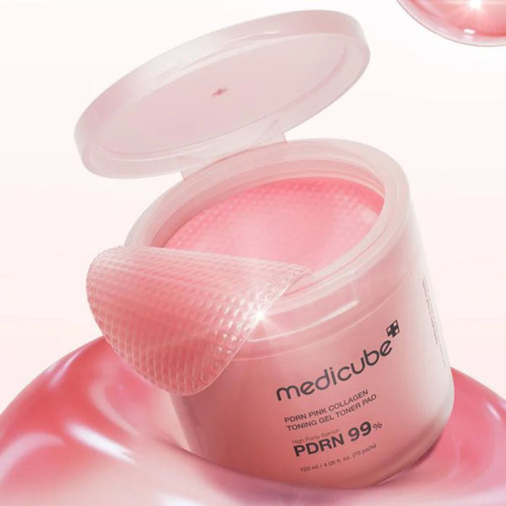 Medicube PDRN Pink Collagen Toning Gel Toner Pad 70ea