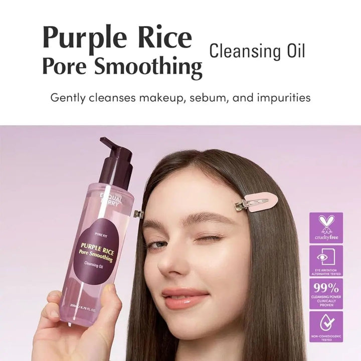 EQQUALBERRY - Purple Rice Pore Smoothing Cleansing Oil 200ml EQQUALBERRY