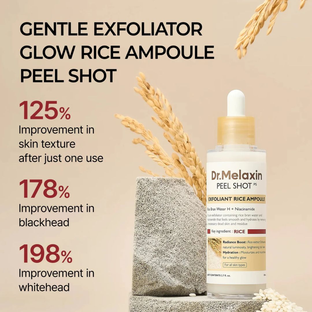 Dr. Melaxin - Peel Shot Exfoliating White Rice Ampoule 80ml