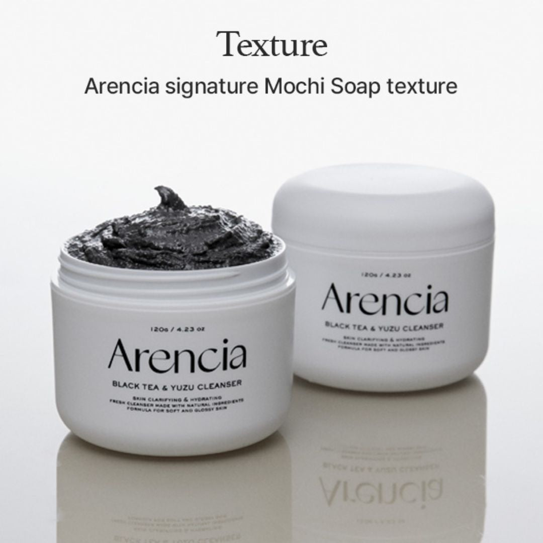Arencia Black Tea Rice Mochi Cleanser 120g