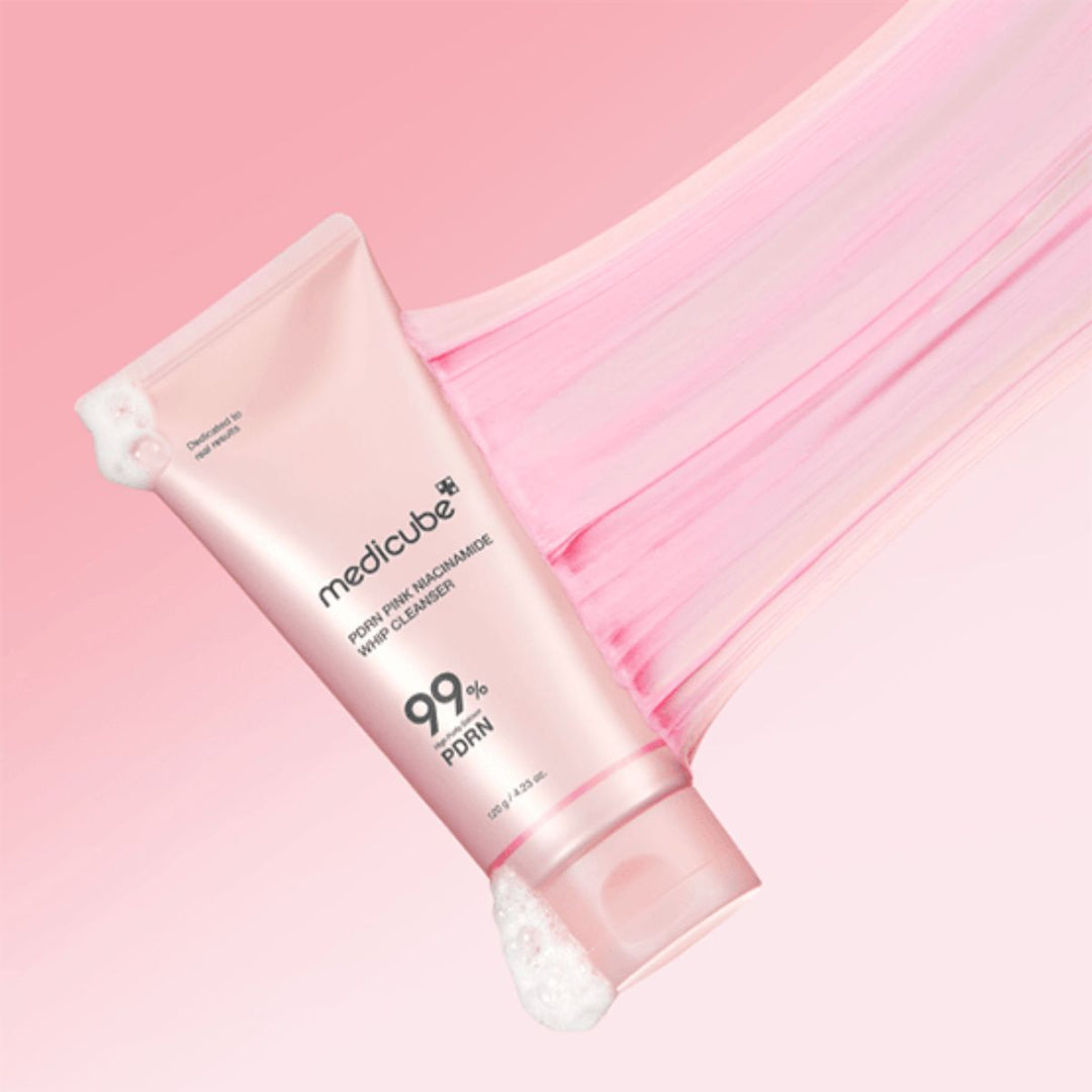 Medicube – PDRN Pink Niacinamide Whip Cleanser 120g