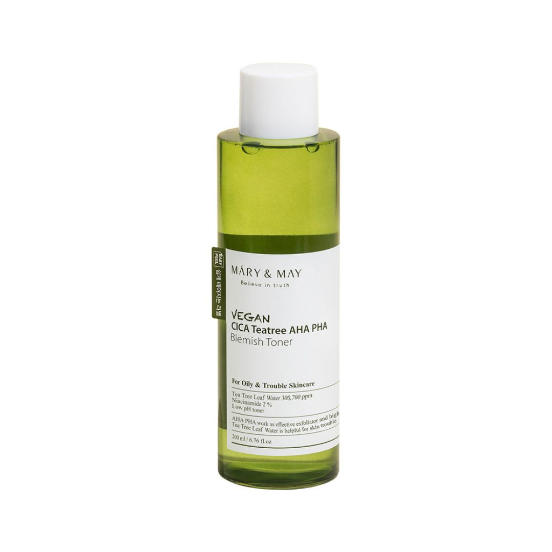 Mary&May Vegan CICA Tea Tree Toner Special Set (200ml+30ml+Eye cream 12g)